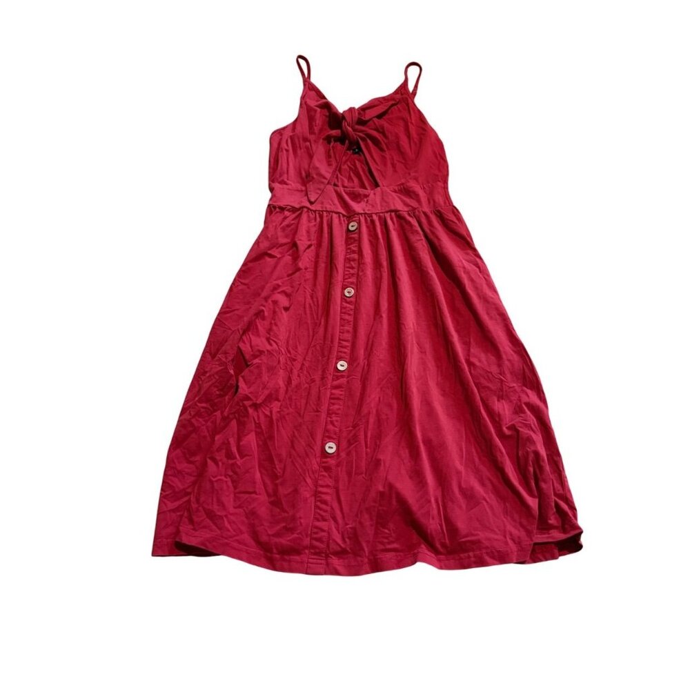 Red Spaghetti Strap Dress (A3)‎